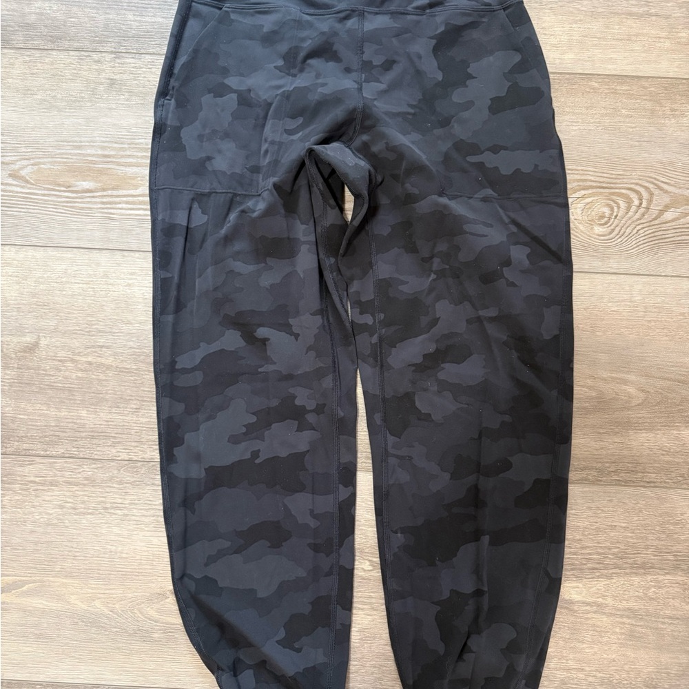 lululemon athletica Black Camo Track Pants